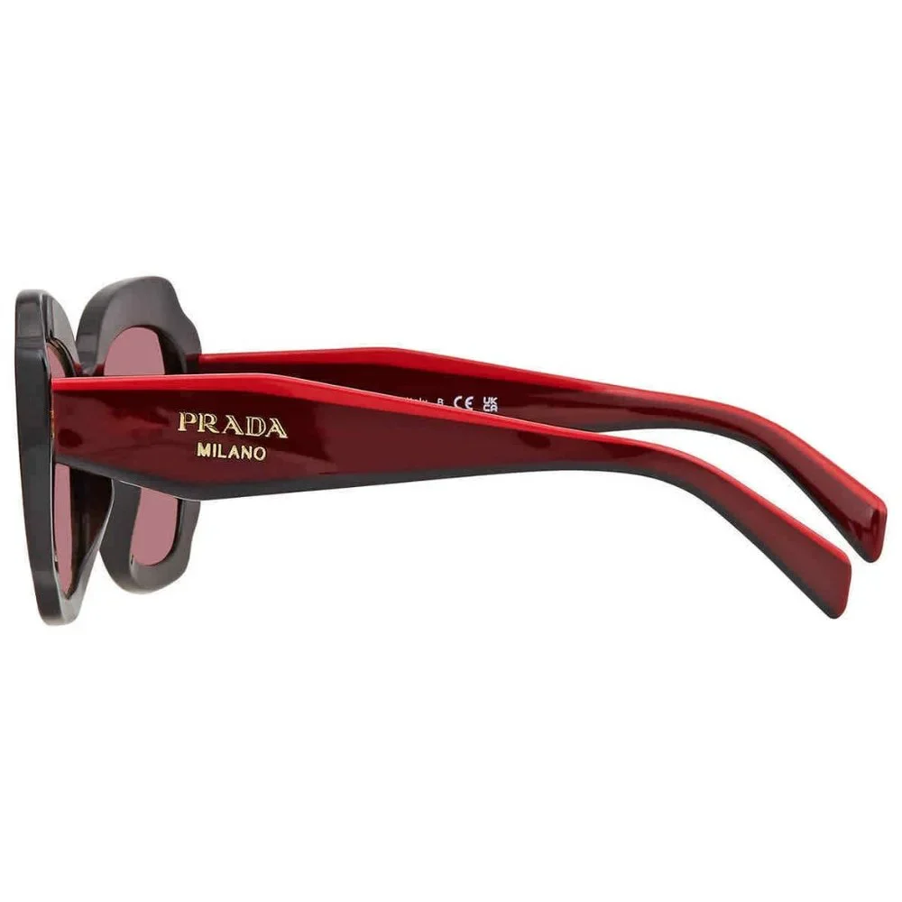 Sale! Ladies Prada Mirrored Red Sunglasses - Picture 3 of 3